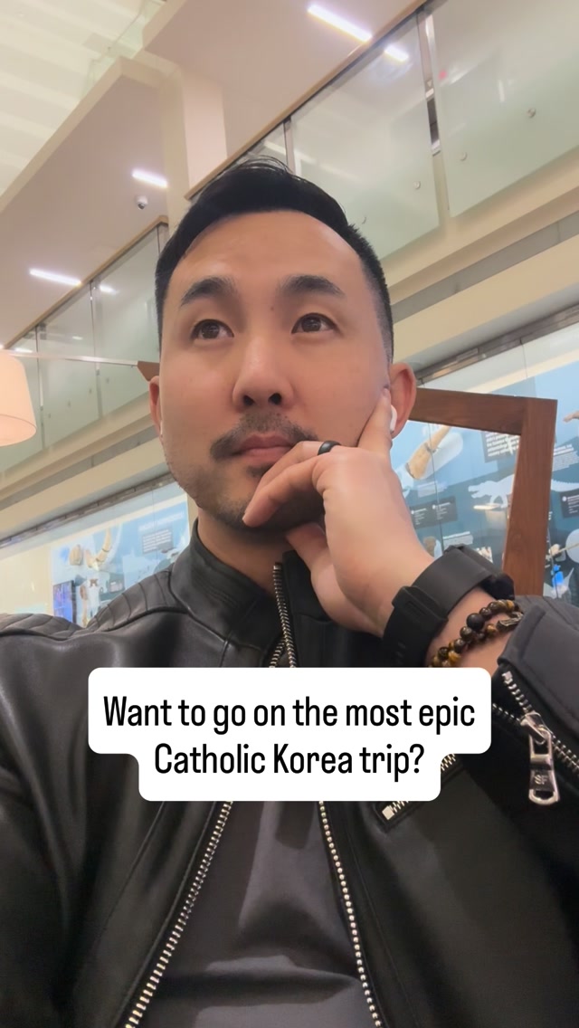 This unique, one-of-a-kind collaboration with me, Fr. Leo Patalinghug, and Jason + Crystalina Evert will offer experiences and opportunities that no other group will provide to World Youth Day Korea 2027! I can’t begin to express how stoked I am to help lead this journey to my motherland! God be praised!
Comment Korea and I’ll send you the link!