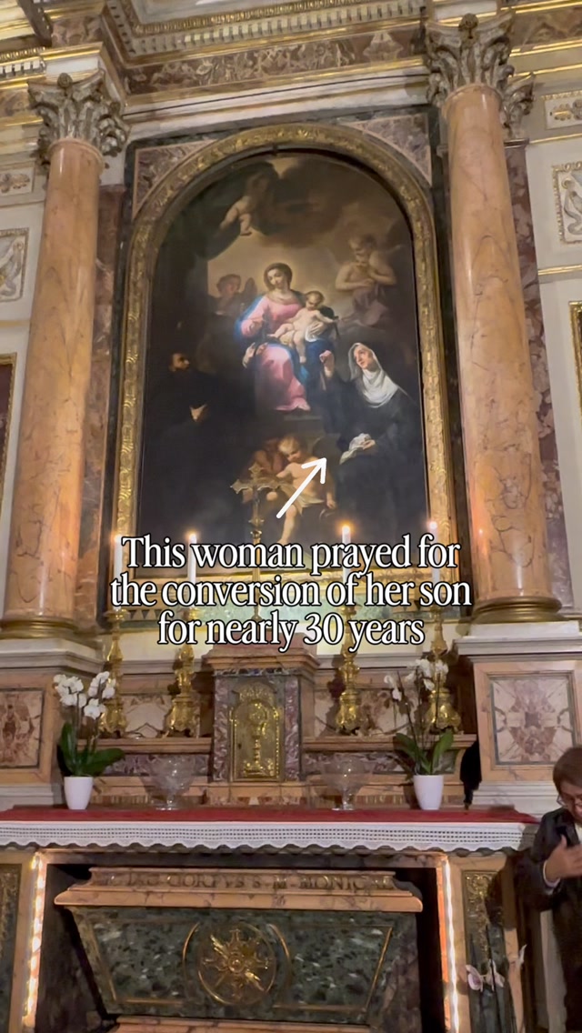 Can you imagine all the good that would’ve never happened if St. Monica got fed up and stopped praying for her son, Augustine: the future Saint and doctor of the Church?
Which family member do you need to double down your prayers for? With God, all things are possible.