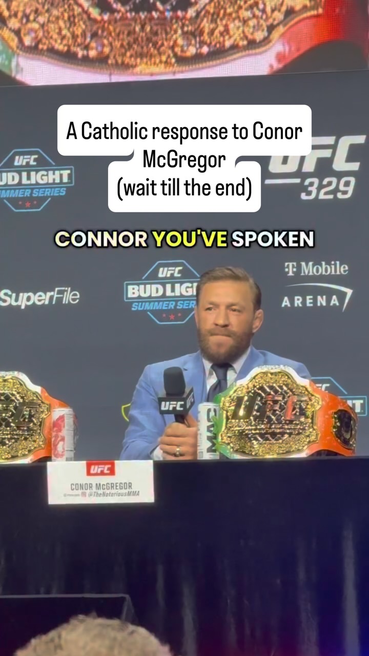 Conor McGregor: “All glory to God.”
#ufc #conormcgregor