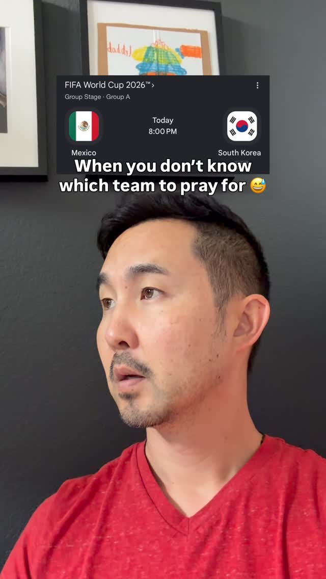 I am Korean, devoted to Our Lady of Guadalupe, my daughter was born on her feast day of Dec 12, but I grew up eating kimchi. What do I do? 😅
Yo soy Coreano Guadalupano. Mi hija nació el 12 de diciembre, pero yo crecí comiendo kimchi. ¿Qué se supone que haga? 😅
#worldcup #mexicovscorea #mundial2026